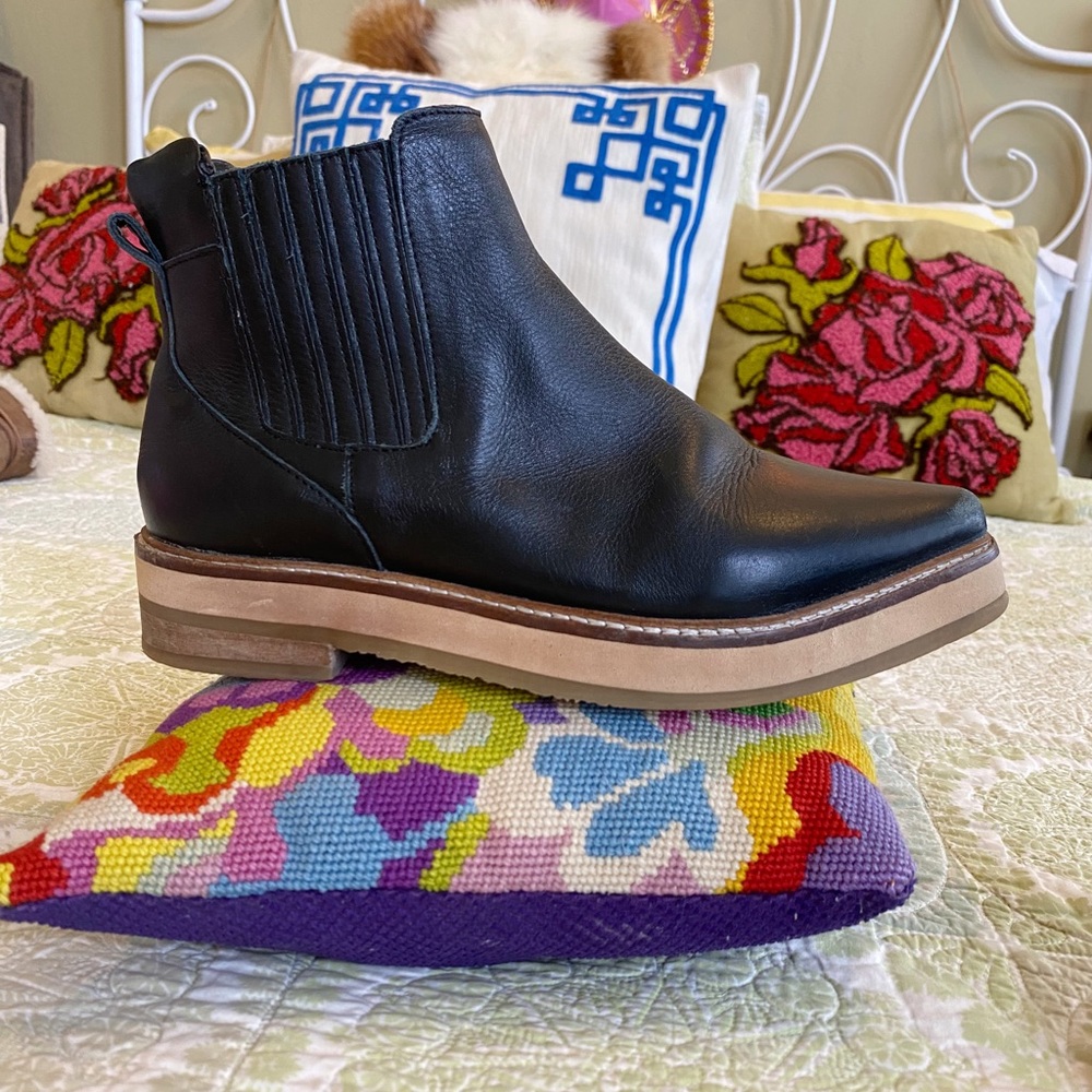 ROOLEE Prince Western Chelsea Ankle
Booties Black Leather Boots size 6 - Picture 10 of 16